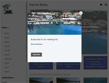 Tablet Screenshot of giannisboats.gr